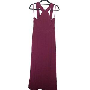 Lulus Air of Romance Maxi Formal Dress Burgundy
